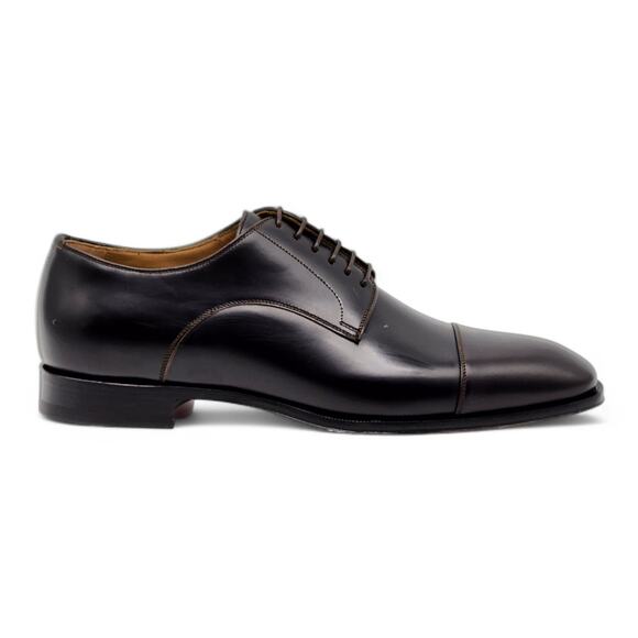 Christian Louboutin Cortomale Derby Shoes - Leather - Brown - 40.5 7.5 $995 - Picture 3 of 14